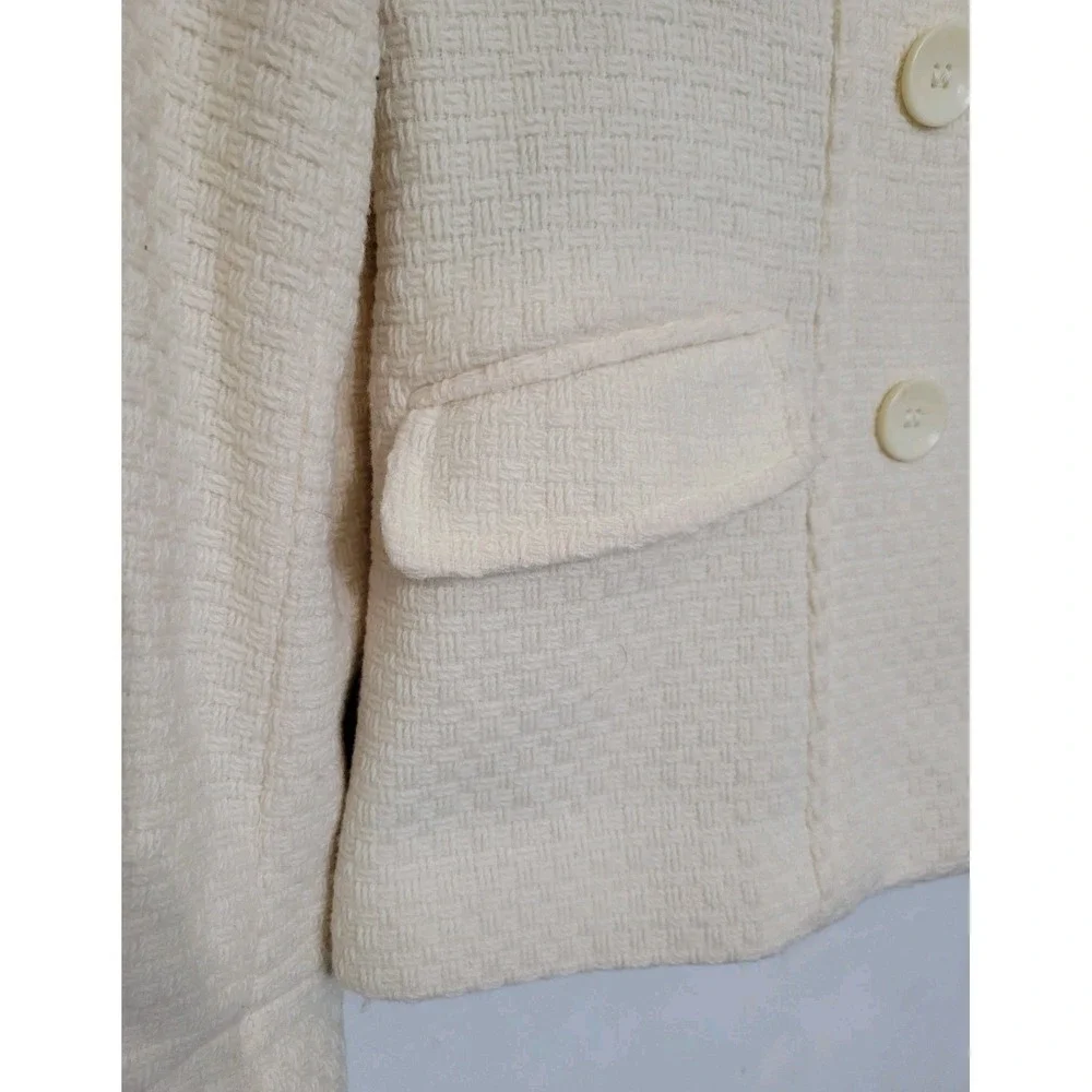 Moda‎ International Wool Bleand Pea Coat Double Breasted Classy Casual Size M